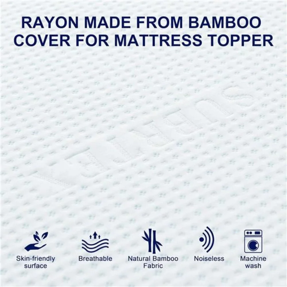 New 4 Inch Mattress Topper Cover (Only Cover) Mattress Topper Protector
